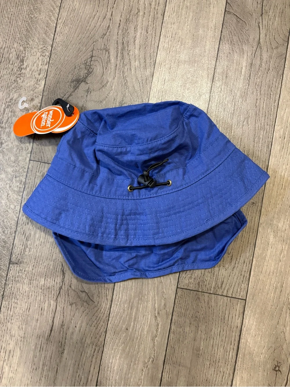 Wonder Nation Royal Blue Kids Bucket Hat With Neck Shade